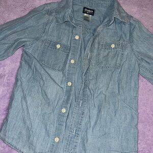 Boys blue Jean button up